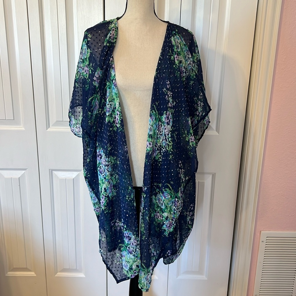 Navy or Royal Blue Kimono